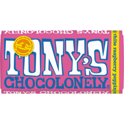Photo of Tony's Chocoloney Raspberry Popping Candy White Chocolate