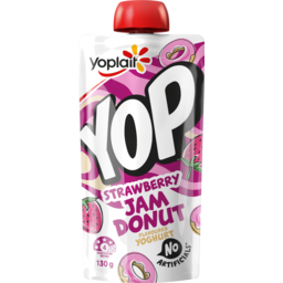Photo of Yoplait Yop Pouch Strawberry Jam Donut 130g 130g