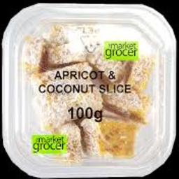 Photo of The Market Grocer Apricot Coconut Slice 100g