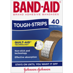 Photo of Band Aid Tough Strips Sterile Fabric Strips 40 Pack