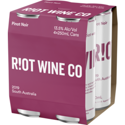 Photo of Riot Wine Co 2019 Pinot Noir 13.5% Can