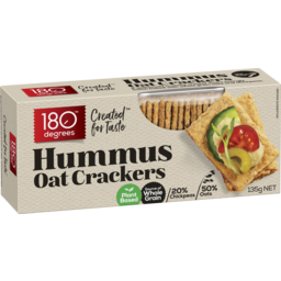 Photo of 180 Degrees Hummus Oat Crackers 135g