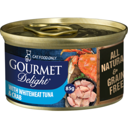 Photo of Gourmet Delight Whitemeat Tuna & Crab 85g