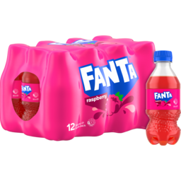 Photo of Fanta Raspberry Soft Drink Multipack Bottles 12 X 300ml