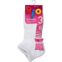 Photo of Rio Socks Ladies Stretchable Low Cut Size 3-8 3pk