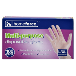Photo of Homeforce Multipurpose Disposable L-XL Gloves 100pk