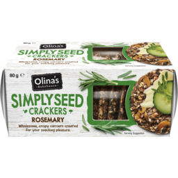 Photo of Olina's Bakehouse Simply Seed Crackers Rosemary