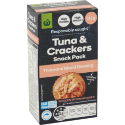 Photo of Woolworths Tuna Thousand Island Crackers Snack Pack