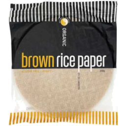 Photo of Spiral Rice Paper Brown Organic 200g