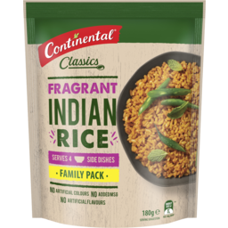Photo of Continental Classics Indian Rice Family Pack 180g Serves 4 180g