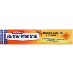 Photo of Soothers Butter Menthol Honey Centre Lozenges 10 Pack
