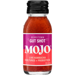 Photo of Mojo Berrytown Gut Shot Live Kombucha Cultures + Probiotics 55ml