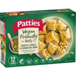 Photo of Patties Chickpea, Spinach & Caramelised Onion Rolls 12.0x450g