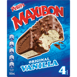 Photo of Peters Maxibon Vanilla Ice Creams4 Pack