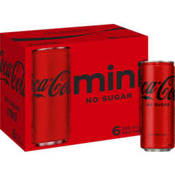 Photo of Coca-Cola No Sugar Soft Drink Multipack Cans 6x250ml 