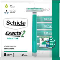 Photo of Schick Exacta 2 Sensitive Skin Disposable Razor 6 Pack