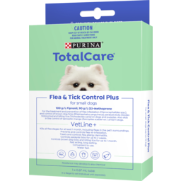 Photo of Purina Total Care Flea & Tick Control Plus For Small Dogs (Up To 10kg) 1 X 0.67ml Tube 