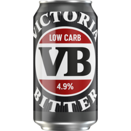 Photo of Victoria Bitter Low Carb Can 375ml