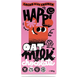 Photo of Happi Oat Milk Chocolate Cacao Nibs Crunch