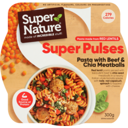 Photo of Super Nature Super Pulses Pasta with Beef & Chia Meatballs 300gm