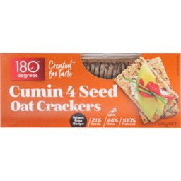 Photo of 180 Degrees Oat Cracker 4 Seed Cumin