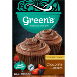 Photo of Greens Temptations Chocolate Cupcake Mix