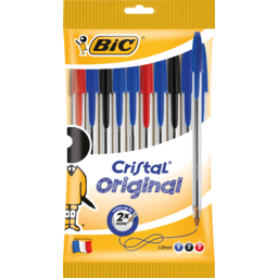 Photo of Bic Cristal Original Ballpoint Pens Assorted 10 Pack 10pk