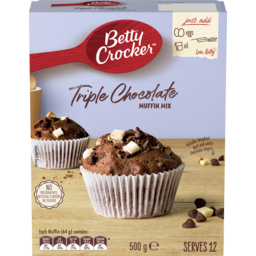 Photo of Betty Crocker Muffin Mix Triple Chocolate 500gm