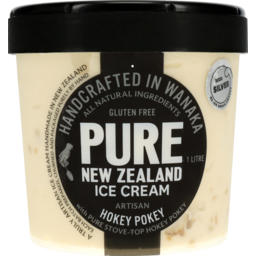 Photo of Pure NZ Ice Cream Gluten Free Hokey Pokey 1L
