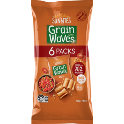 Photo of Mp6 Sunbites Grain Waves 6 Pack Cereal Chips Salsa 108g