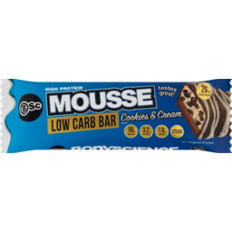 Photo of Bsc Body Science Cookies & Cream Mousse Low Carb High Protein Bar