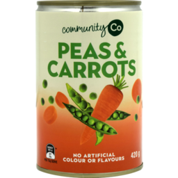 Photo of Comm Co Peas & Carrots 420gm