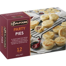 Photo of Balfours Party Pies 12pk 600gm