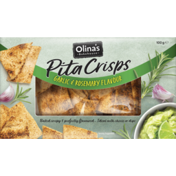 Photo of Olinas Bakehouse Rosemary & Garlic Pita Crisps 100g
