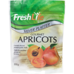 Photo of Fresh Life Apricots Silver Platter Gourmet