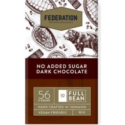 Photo of FEDERATION Sugar Free Dark Chocolate