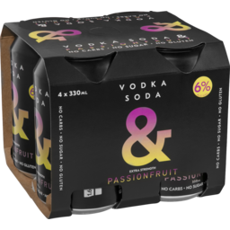 Photo of Ampersand Vodka Soda & Passionfruit Can