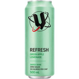 Photo of V Refresh Energy Drink Green Apple Lemonade Zero Sugar