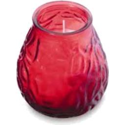 Photo of Candle Glass Jar Medium Red 1pk