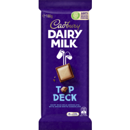 Photo of Cadbury Dairy Milk Top Deck Milk Chocolate Block 180g 180g