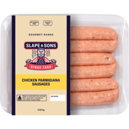 Photo of Slape Chicken Parmigiana Sausage 480g