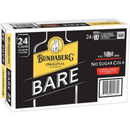 Photo of Bundy Bare No Sugar Cola 4.6% 24x375ml