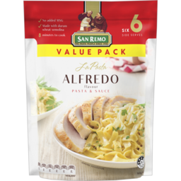 Photo of San Remo La Pasta Alfredo Pasta & Sauce Value Pack 160g