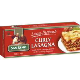 Photo of San Remo Lasagne Instant Large Curly