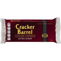 Photo of Cracker Barrel Vintage Cheddar Extra Sharp 500g Resealable Pack