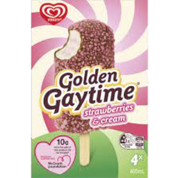 Photo of Golden Gaytime Strawberries & Cream 4 Pack