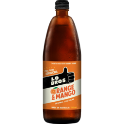 Photo of Lo Bros Organic Kombucha Orange & Mango Sparkling Live Cultured Drink 750ml