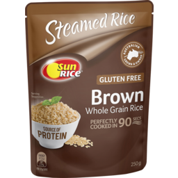 Photo of Sunrice Mwr Brown Medium Grain Rice 250g