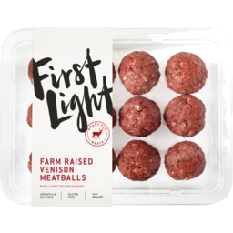 Photo of First Light Farm Raised Venison Meatballs 400g
