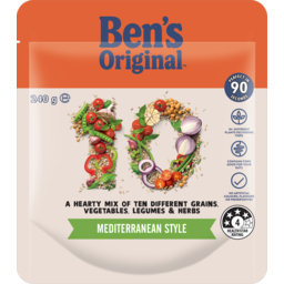Photo of Bens Original 10+ Mediterranean Style Rice Pouch 240g